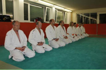 Aikido Gruppe vor dem Training